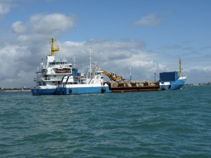 "Mari" delivering sea defences